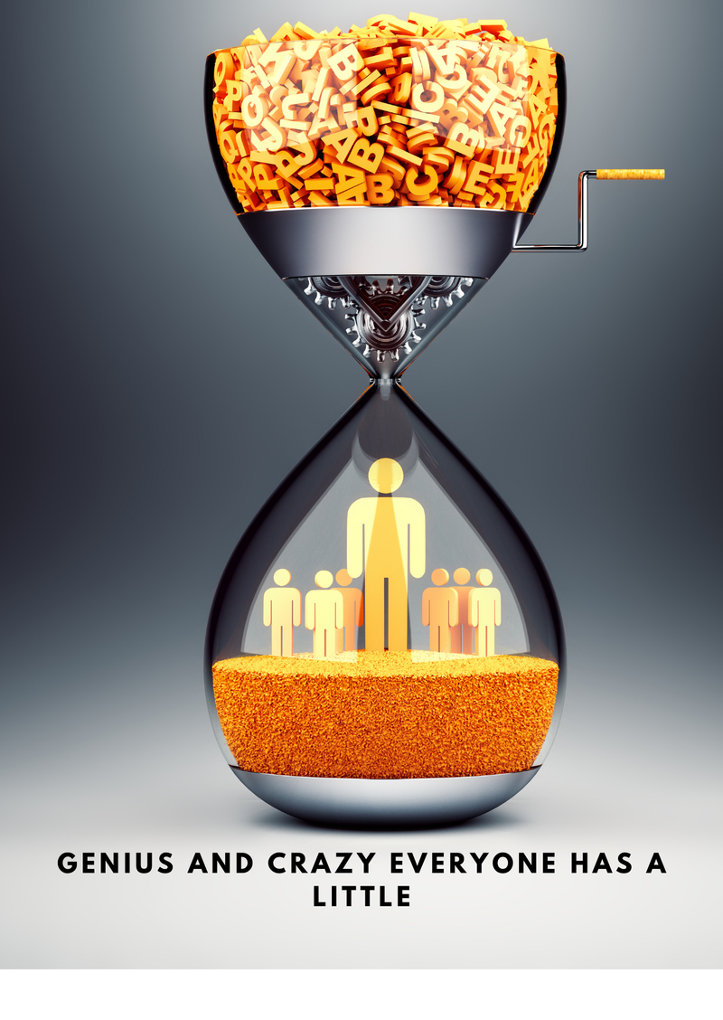 genius and crazy everyone has a little